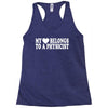 my heart physicist Racerback Tank