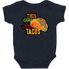this girl likes tacos Baby Bodysuit