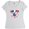 4th of July Women's Triblend Scoop T-shirt