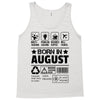 Born In August Tank Top