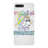unicorns are born in february cute unicorn iPhone 7 Plus Case