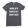 world's okayest brother Ladies Fitted T-Shirt