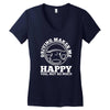 driving makes me happy younot so much Women's V-Neck T-Shirt