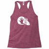 rabbit silhouette Racerback Tank