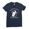 caffeine and spite Ladies Fitted T-Shirt