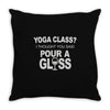 yoga class Throw Pillow
