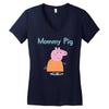peppa pig mommy pig Women's V-Neck T-Shirt