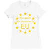 All I want for Christmas is EU Ladies Fitted T-Shirt