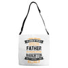 Super Cool Father Of A Freaking Awesome Daughter Adjustable Strap Totes