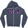 scream 3d Zipper Hoodie
