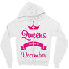 queens are born in december Zipper Hoodie