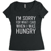 hungry apology Women's Triblend Scoop T-shirt
