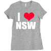 i heart nsw Ladies Fitted T-Shirt