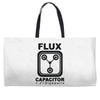 flux capacitor Weekender Totes