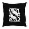 vinyl rules Throw Pillow