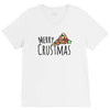 merry crustmas christmas pizza V-Neck Tee