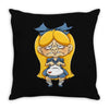 ugly alice is ugly Throw Pillow