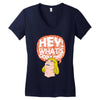 hey man Women's V-Neck T-Shirt