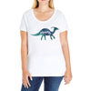 Princess Dinosaur Ladies Curvy T-Shirt