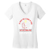 he might find a rabbit in there but hell never find dignity Women's V-Neck T-Shirt