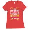 i am a September women Ladies Fitted T-Shirt