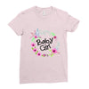 floral baby girl Ladies Fitted T-Shirt