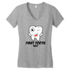 First Tooth Date Women's V-Neck T-Shirt