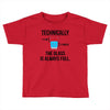 technically, the glass is always full Toddler T-shirt