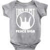 this is my peace sign Baby Onesie