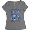 i have two tıtles aunt and dogmom an i rock them both flowers Women's Triblend Scoop T-shirt