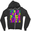 texting and driving like it's 1990 Zipper Hoodie