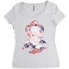 freddy krueger floral Women's Triblend Scoop T-shirt