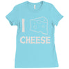i love cheese Ladies Fitted T-Shirt