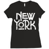 new york Ladies Fitted T-Shirt