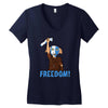 freedom Women's V-Neck T-Shirt
