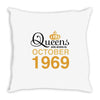 queens are born in october 1969 Throw Pillow