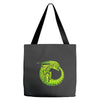 alien ouroboros Tote Bags