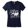 new dad Women's V-Neck T-Shirt