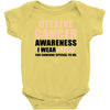 Uterine Cancer Awareness I Wear Peach For Some Special To Me Baby Bodysuit