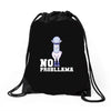 no probllama Drawstring Bags