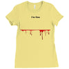i'm fine Ladies Fitted T-Shirt