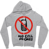 no cell phones Zipper Hoodie