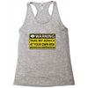 at your own risk Racerback Tank