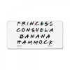 princess consuela banana hammock License Plate