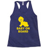 baby on board ! Racerback Tank