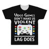 i love video games. All Over Men's T-shirt