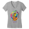 doodle luv Women's V-Neck T-Shirt