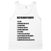 rules for dating my daughter shirt t shirt perfect father's gift Tank Top