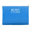 beer o'clock   mens funny Accessory Pouches