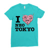 i love neo tokyo Ladies Fitted T-Shirt